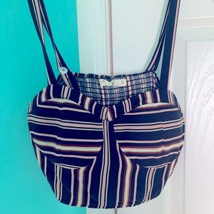 Multi-striped crop top